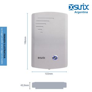 FRENTE ANTIVANDALICO C/CAMARA IP ACCESS SURIX 1 PULSADOR - Vista 3